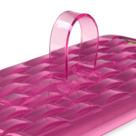 FlexiLoop iPhone 6S Plus Gel Case with Finger Holder - Rose Pink