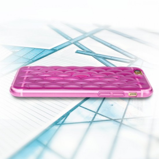 FlexiLoop iPhone 6S Plus Gel Case with Finger Holder - Rose Pink