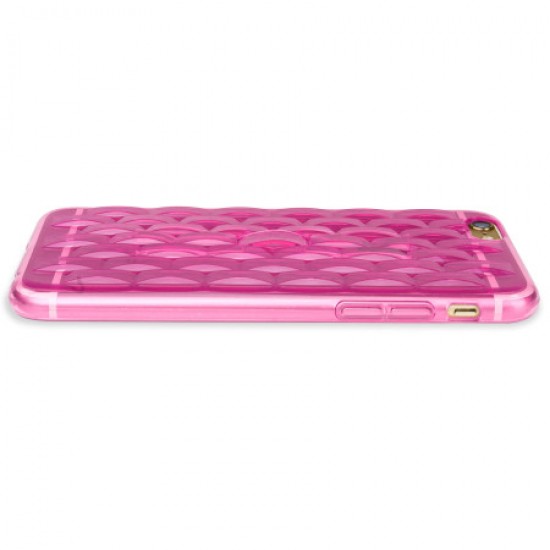 FlexiLoop iPhone 6S Plus Gel Case with Finger Holder - Rose Pink