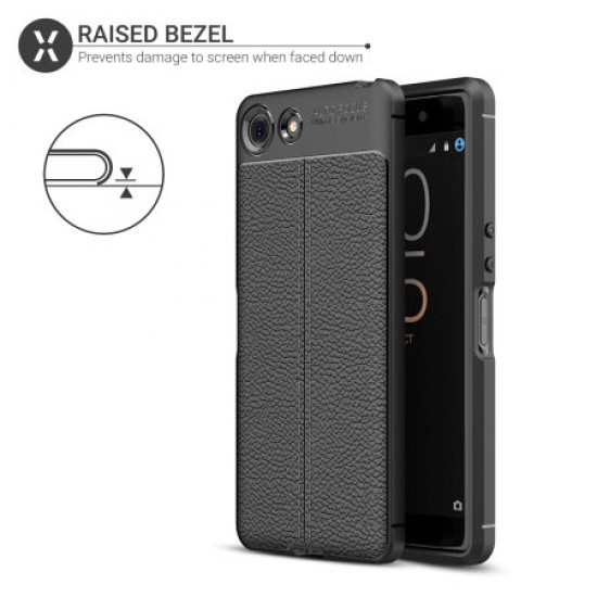 Olixar Attache Sony Xperia XZ4 Compact Leather-Style Case - Black