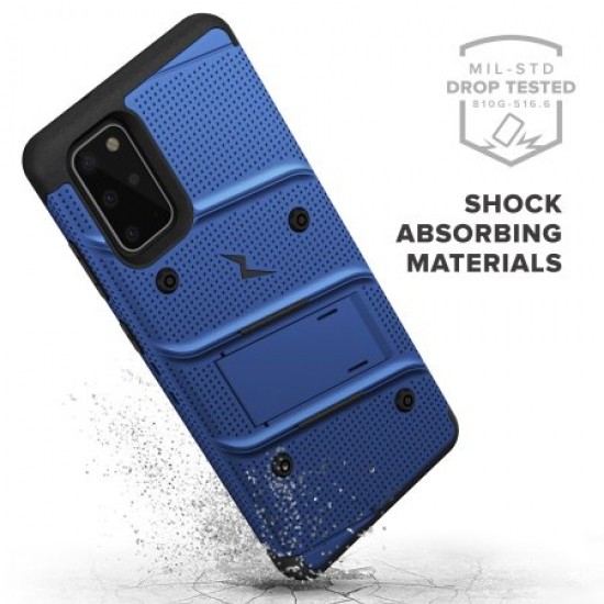 Zizo Bolt Samsung Galaxy S20 Tough Case - Blue