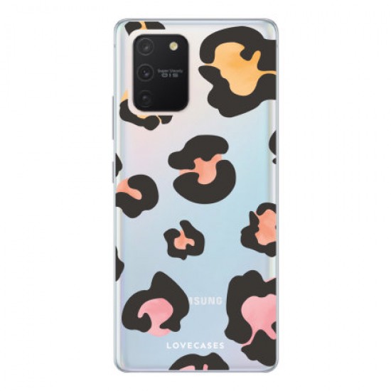 LoveCases Samsung Galaxy S10 Lite Leopard Clear Phone Case - Mulicolou LoveCases Samsung Galaxy S10 Lite Leopard Clear Phone Case - Mulicolou
