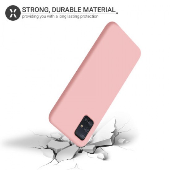 Olixar Soft Silicone Samsung Galaxy A51 5G Case - Pastel Pink