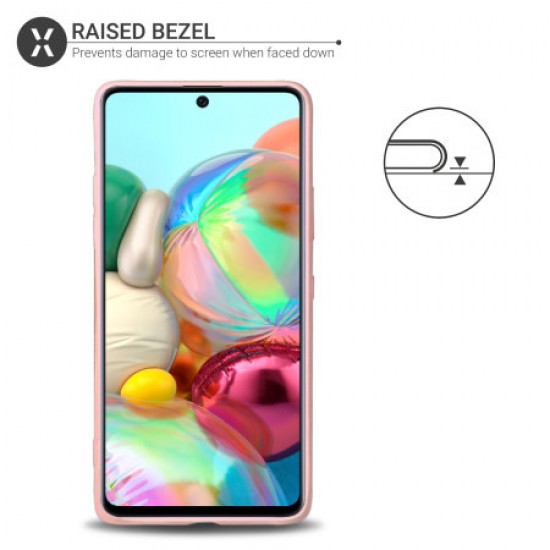 Olixar Soft Silicone Samsung Galaxy A51 5G Case - Pastel Pink