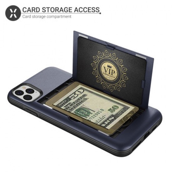 Olixar Armour Vault iPhone 11 Pro Max Tough Wallet Case - Navy