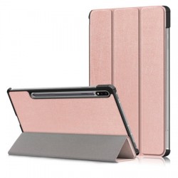 Olixar Leather-Style Samsung Galaxy Tab S7 Plus Case - Rose Gold