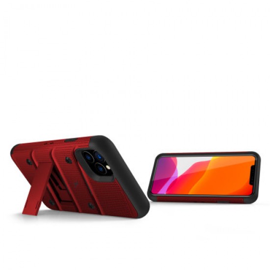 Zizo Bolt Series iPhone 11 Pro Max Case & Screen Protector - Red/Black