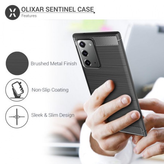 Olixar Sentinel Samsung Note 20 Case & Glass Screen Protector