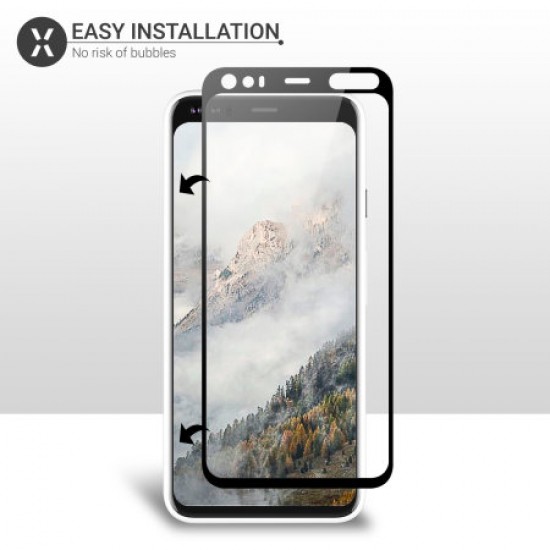 Olixar Google Pixel 4 Tempered Glass Screen Protector - Black