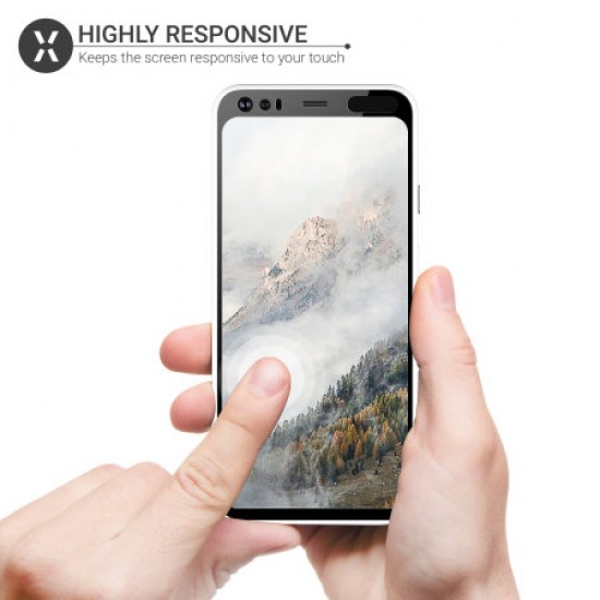 Olixar Google Pixel 4 Tempered Glass Screen Protector - Black