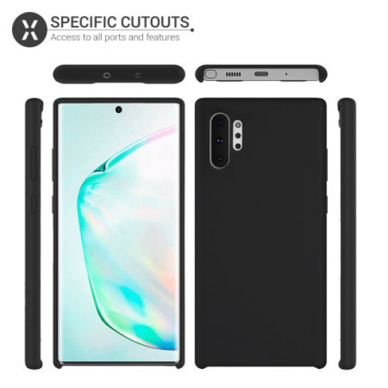 Olixar Samsung Galaxy Note 10 Plus Soft Silicone Case - Black