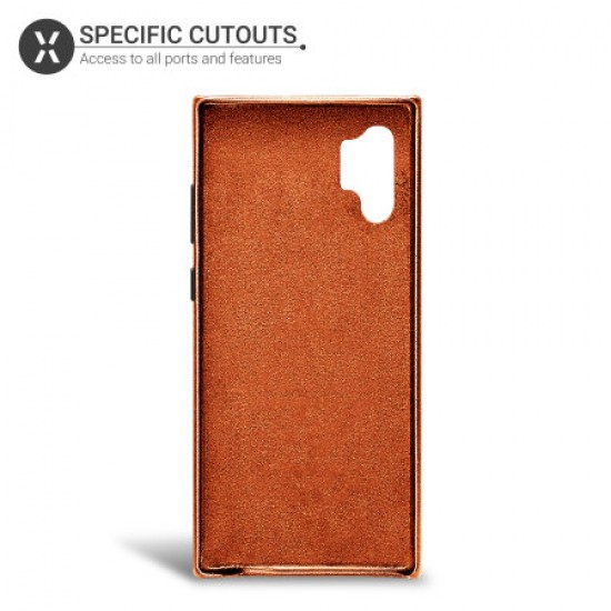 Olixar Genuine Leather Samsung Galaxy Note 10 Plus Case - Brown