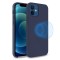 Olixar iPhone 12 MagSafe Compatible Silicone Case - Deep Blue