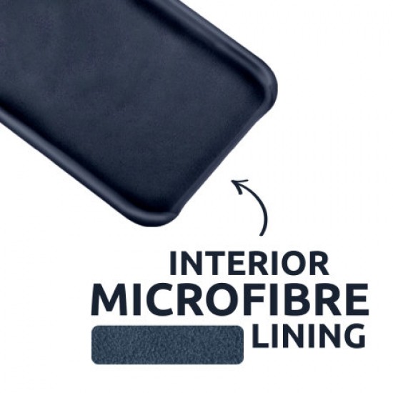 Olixar iPhone 12 MagSafe Compatible Silicone Case - Deep Blue