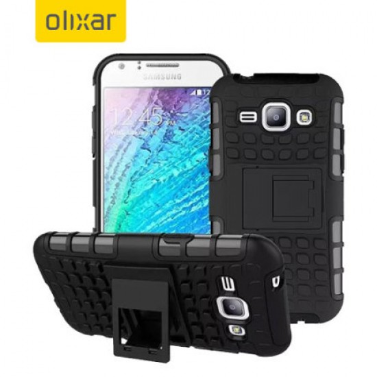 Olixar ArmourDillo Samsung Galaxy J1 2015 Protective Case - Black