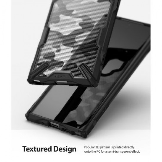 Ringke Fusion X Design Samsung Galaxy Note 10 Plus Case - Camo Black