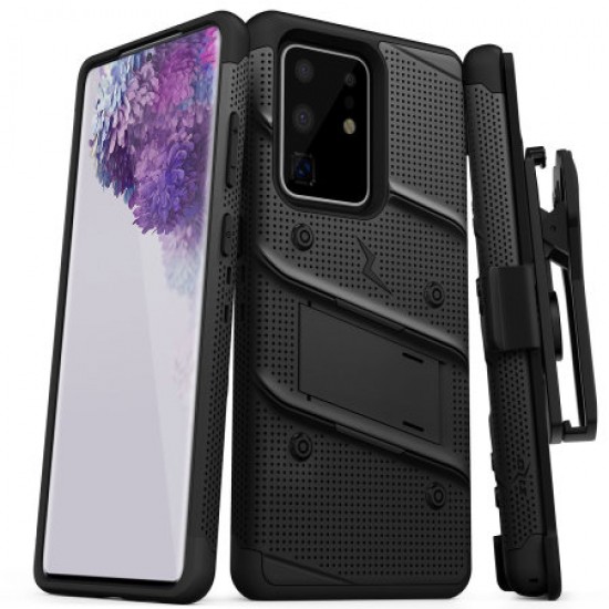 Zizo Bolt Samsung Galaxy S20 Ultra Tough Case - Black