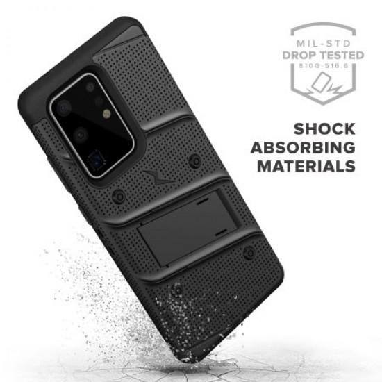Zizo Bolt Samsung Galaxy S20 Ultra Tough Case - Black