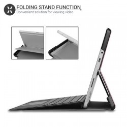 Olixar Leather-style Microsoft Surface Go 1 Folio Stand Case Rose Gold