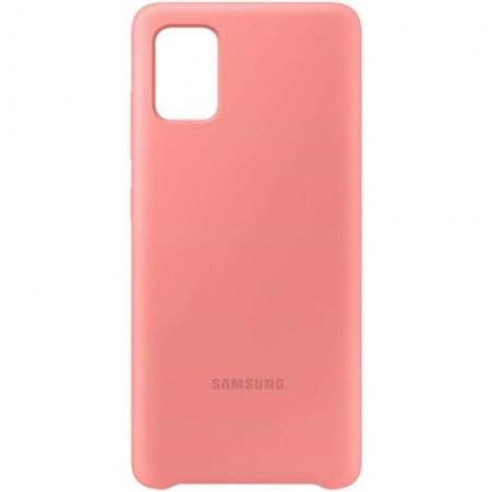 Official Samsung Galaxy A71 Silicone Cover Case - Pink