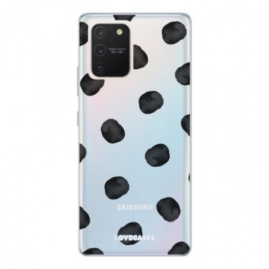 LoveCases Samsung Galaxy S10 Lite Polka Clear Phone Case LoveCases Samsung Galaxy S10 Lite Polka Clear Phone Case