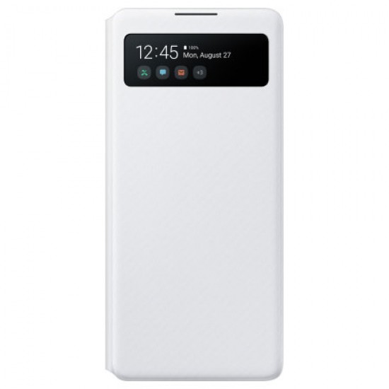 Official Samsung Galaxy S10 Lite S-View Flip Cover Case - White