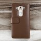 Olixar Genuine Leather LG V10 Wallet Case - Brown