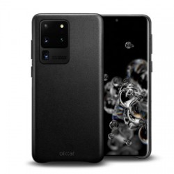 Olixar Genuine Leather Samsung Galaxy S20 Ultra Case - Black