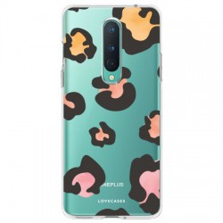 LoveCases OnePlus 8 Leopard Print Clear Case - Multi