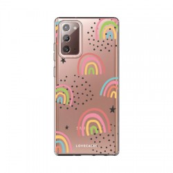 LoveCases Samsung Galaxy Note 20 Gel Case - Abstract Rainbow