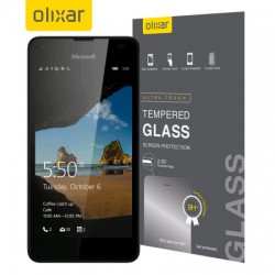 Olixar Microsoft Lumia 550 Tempered Glass Screen Protector