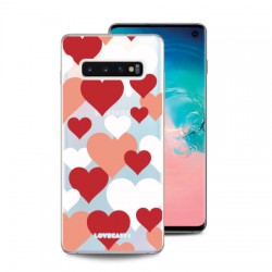 LoveCases Samsung S10 Plus Love Hearts Clear Phone Case