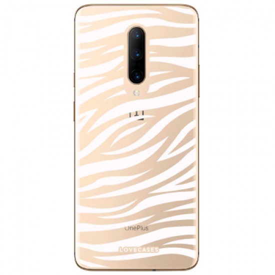 LoveCases OnePlus 7 Pro Zebra Phone Case - Clear White LoveCases OnePlus 7 Pro Zebra Phone Case - Clear White