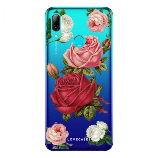 LoveCases Huawei P Smart 2019 Roses Clear Phone Case LoveCases Huawei P Smart 2019 Roses Clear Phone Case