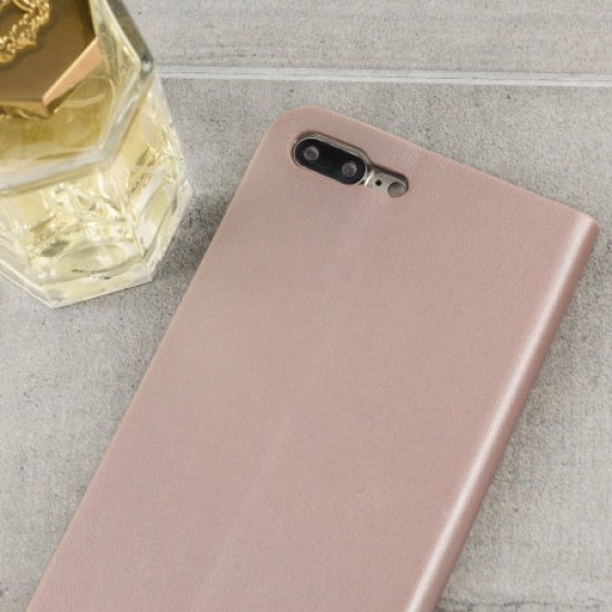 Olixar Leather-Style iPhone 7 Plus Wallet Case - Rose Gold