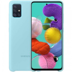 Official Samsung Galaxy A71 Silicone Cover Case - Blue