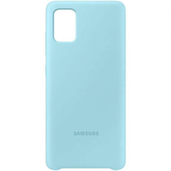 Official Samsung Galaxy A71 Silicone Cover Case - Blue