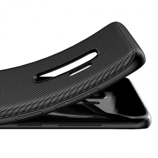 Olixar Carbon Fibre Samsung Galaxy S9 Plus Case - Black