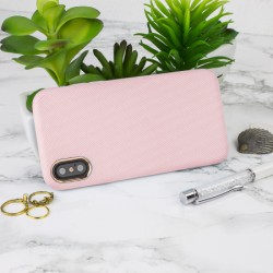 LoveCases Pretty in Pastel iPhone X Denim Design Case - Pink