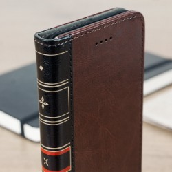 Olixar XTome Leather-Style iPhone 8 Plus / 7 Plus Book Case - Brown