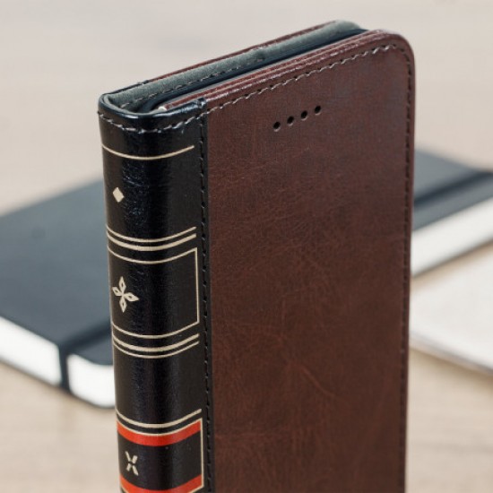 Olixar XTome Leather-Style iPhone 8 Plus / 7 Plus Book Case - Brown