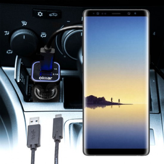 Olixar High Power Samsung Galaxy Note 8 Car Charger