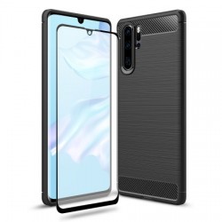 Olixar Sentinel Huawei P30 Pro Case and Glass Screen Protector - Black