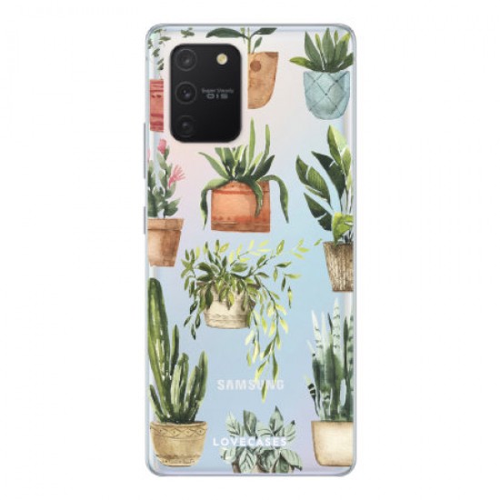 LoveCases Samsung Galaxy S10 Lite Plants Clear Phone Case LoveCases Samsung Galaxy S10 Lite Plants Clear Phone Case