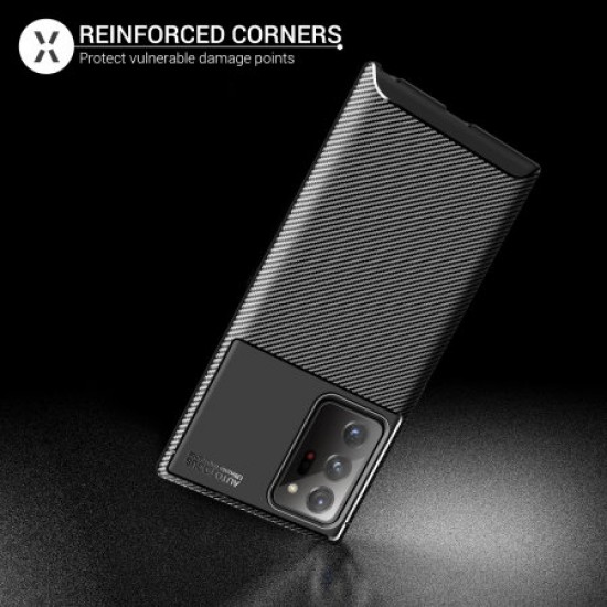Olixar Carbon Fibre Samsung Galaxy Note 20 Ultra Case - Black