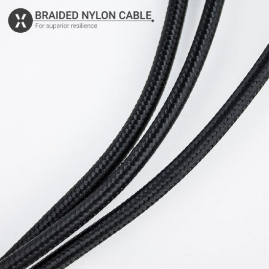 Olixar 3-in-1 USB-C, Lightning & Micro USB Braided Tough Cable