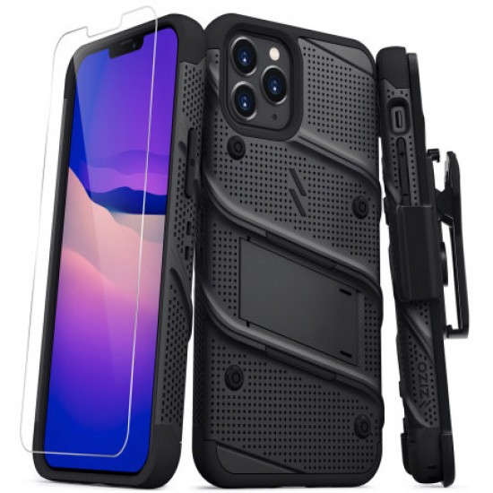 Zizo Bolt Series iPhone 12 Pro Tough Case - Black