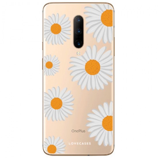 LoveCases OnePlus 7 Pro Daisy Case - white LoveCases OnePlus 7 Pro Daisy Case - white