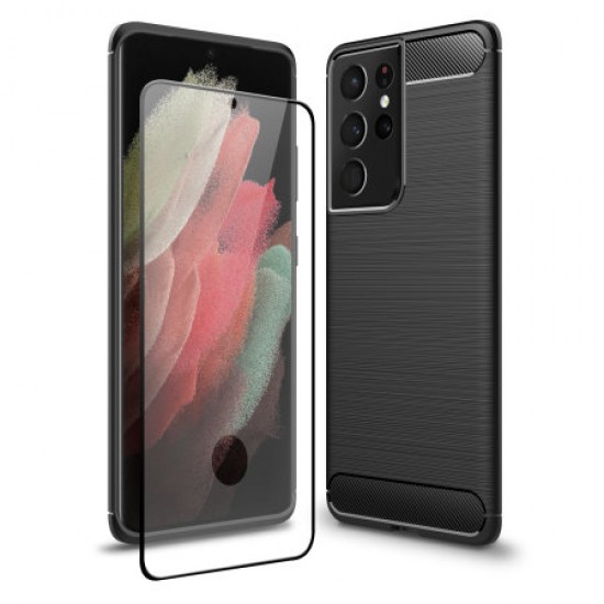 Olixar Sentinel Samsung Galaxy S21 Ultra Case & Glass Screen Protector