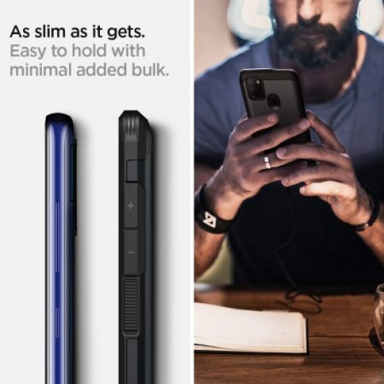 Spigen Tough Armor Samsung Galaxy A21s Case - Metal Slate
